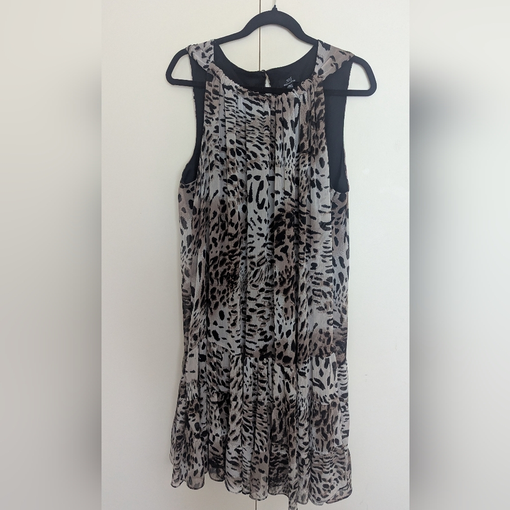 Leopard Print Midi Dress